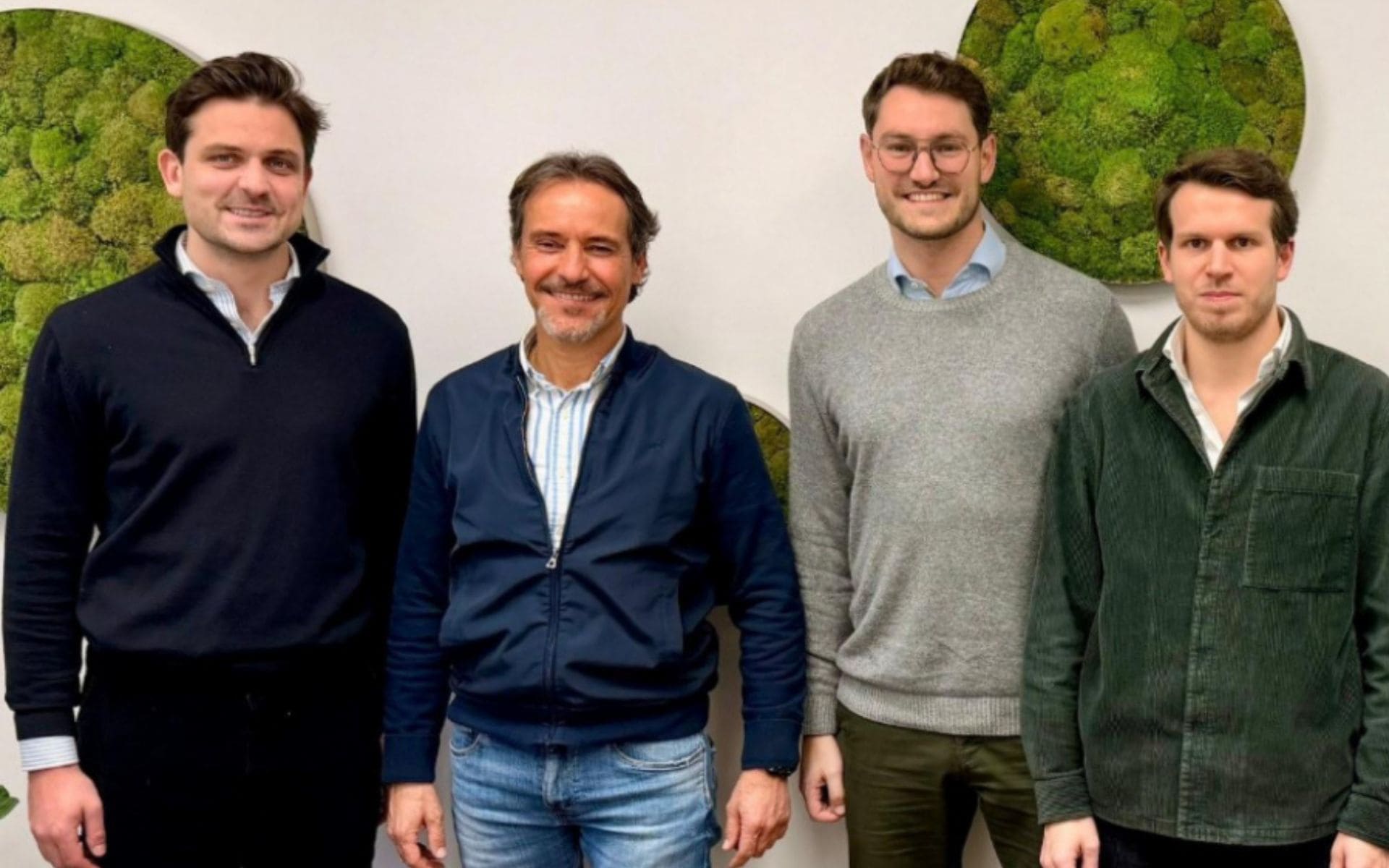 Im Bild v.l.n.r.: Sören Beisswingert, Jürgen Ryschka, Philipp Spögler sowie Max Heisterkamp